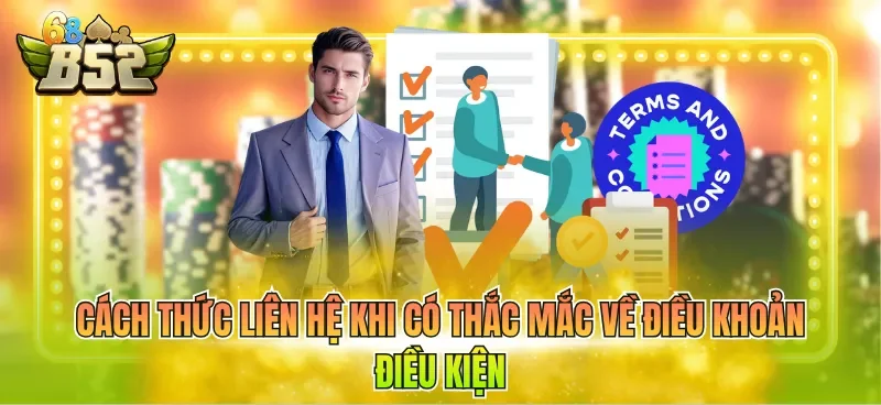 Cách thức liên hệ khi có thắc mắc về điều khoản điều kiện 