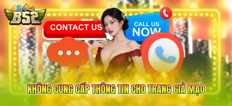 Không cung cấp thông tin cho trang giả mạo