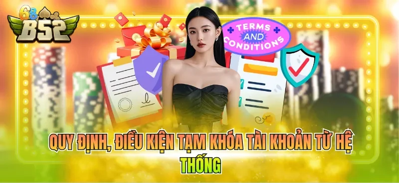 Quy định, điều kiện tạm khóa tài khoản từ hệ thống