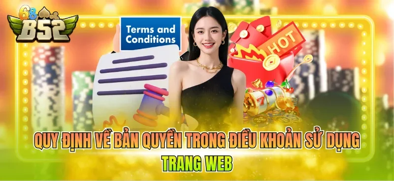 Quy định về bản quyền trong điều khoản sử dụng trang web