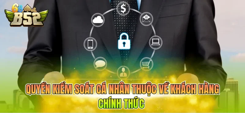 Quyền kiểm soát cá nhân thuộc về khách hàng chính thức 