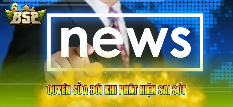 Quyền sửa đổi khi phát hiện sai sót