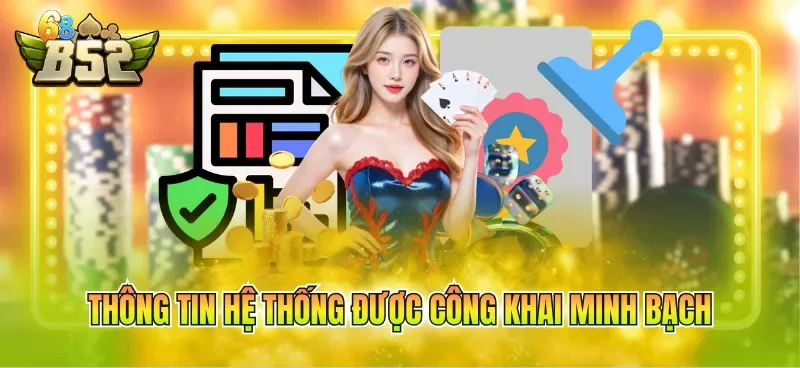 Thông tin hệ thống được công khai minh bạch
